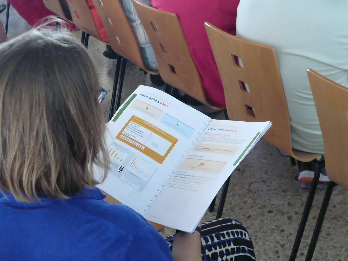 Consultation du rapport d'activité pendant l'assemblée générale d'API-END