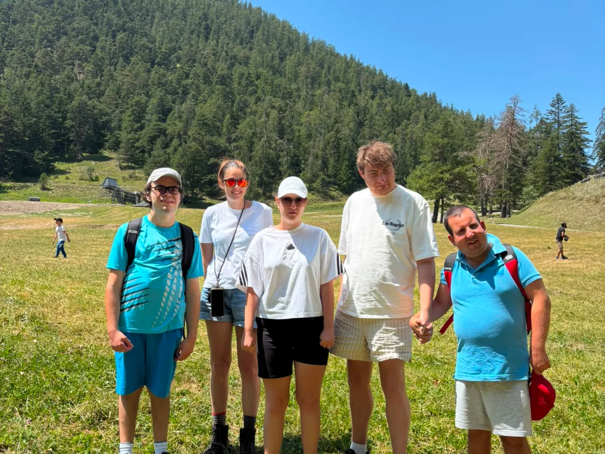 Le groupe réuni dans les alpages de Thorenc