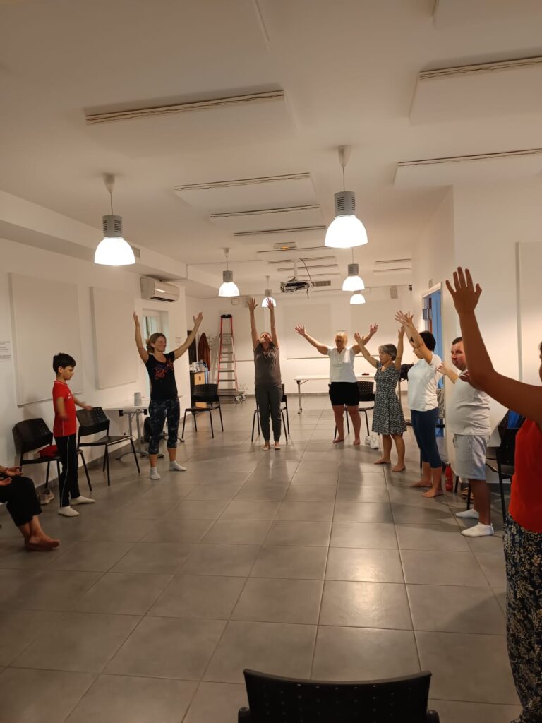 Les participants du premier atelier de sophrorytmik du Pôle Aidants